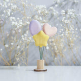Wooden Balloon Ornament, Lilac Sparkle · view 1
