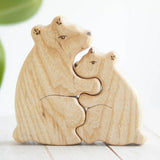 Wooden Mama and Baby Bear Puzzle · view 2