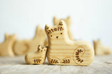 Wooden Cat Family Puzzle · view 5