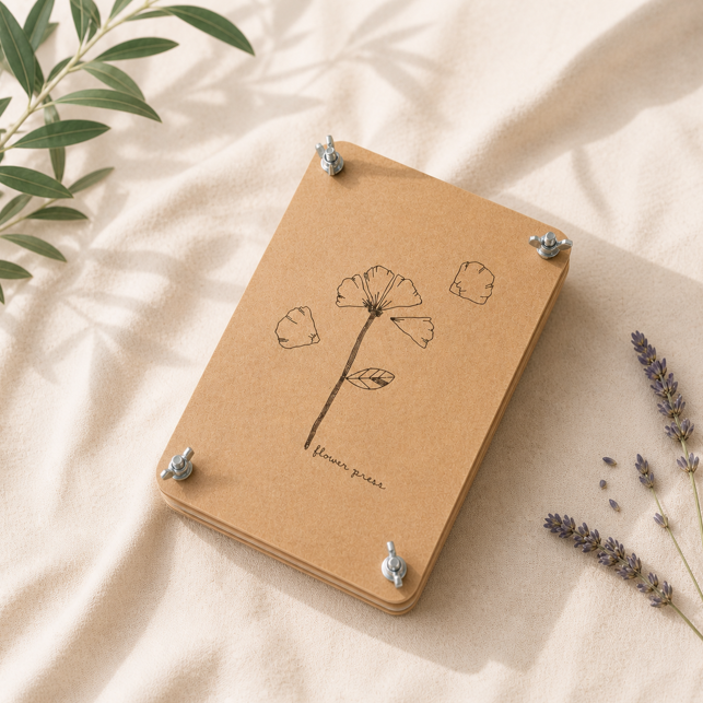 Wooden Flower Press 'Poppy'