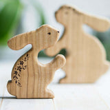 Wooden Mama and Baby Bunny Puzzle · view 2
