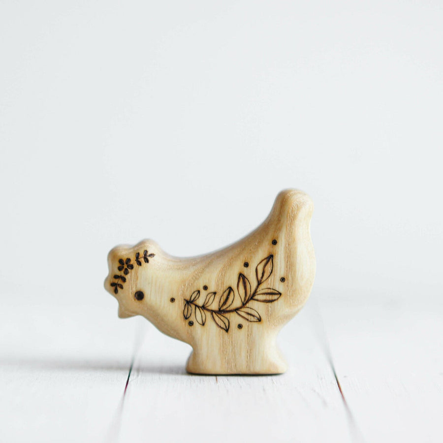 Wooden Hen, Looking Down