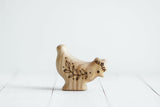 Wooden Hen, Looking Down · view 2