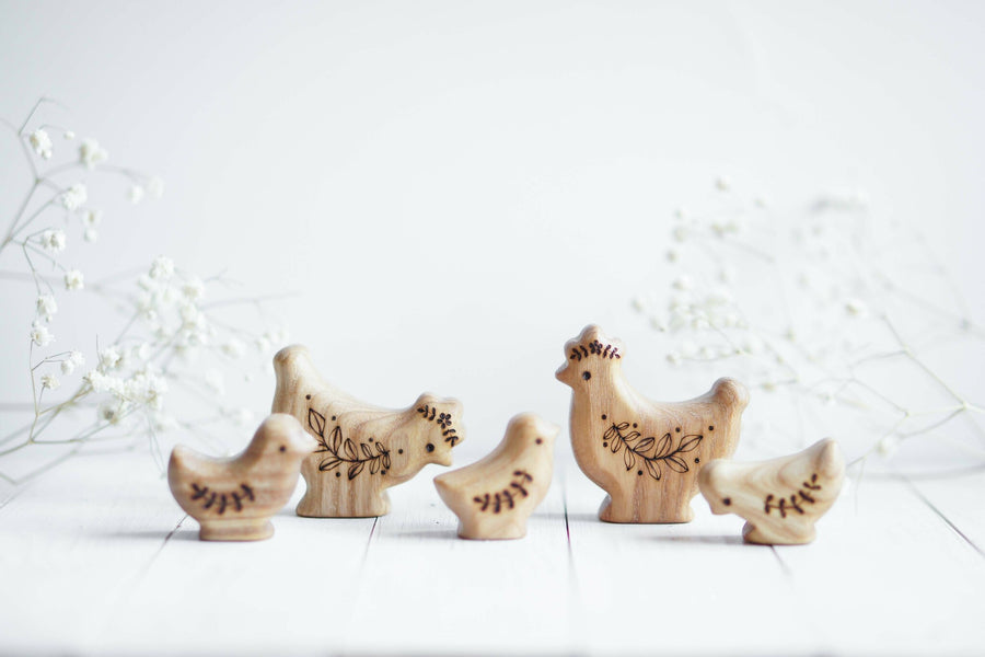Wooden Hen, Looking Down