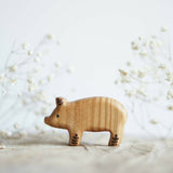 Wooden Little Pig, Standing · view 1