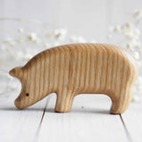 Wooden Pig, Looking Down · view 3