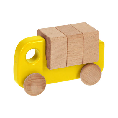 Bajo Small Truck with Blocks, Yellow
