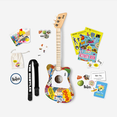 beatles + loog mini guitar (collective)