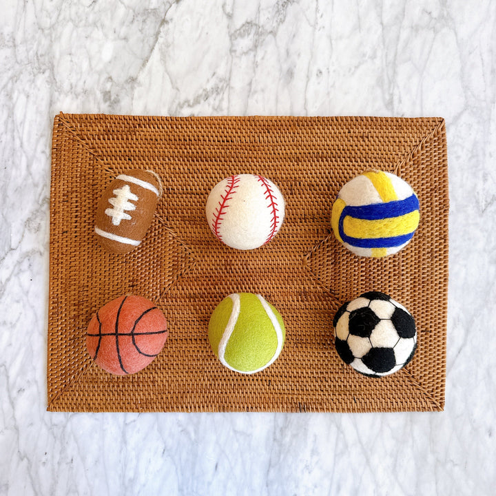 Felt Volleyball Ornament