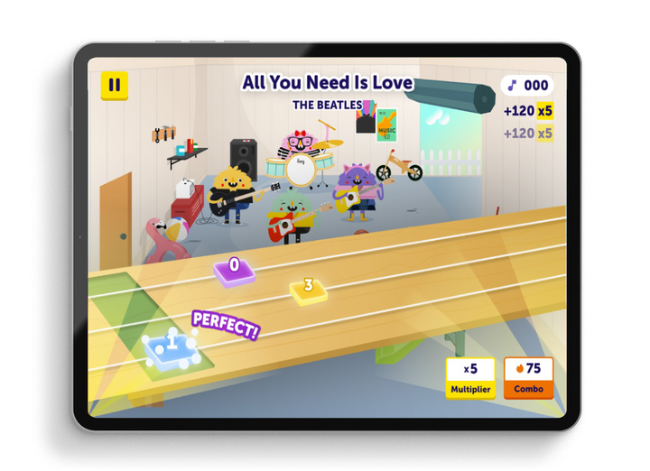 beatles + loog mini guitar (collective)