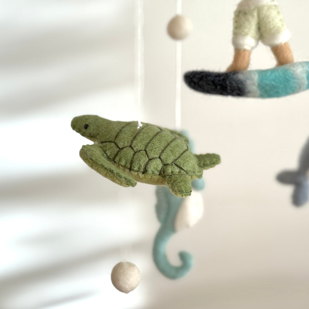 Baby Mobile - Surfer Boy &amp; Ocean Creatures