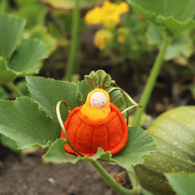 Fairyshadow Pumpkin Necklace with Baby Doll