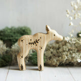 Wooden Baby Moose · view 2