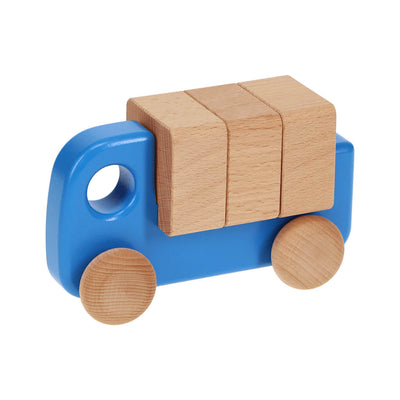 Bajo Small Truck with Blocks, Blue