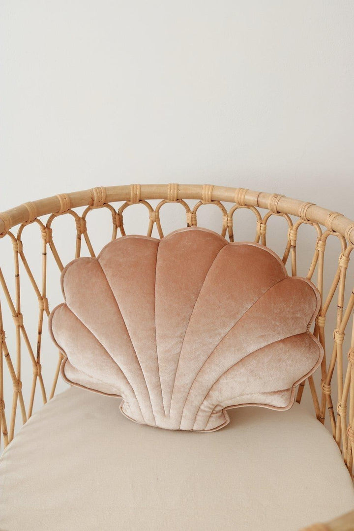 Velvet “Beige Pearl” Shell Pillow