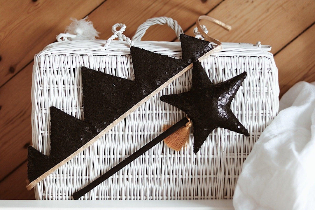 “Black Sequins” Magic Wand