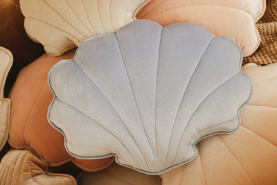 Velvet “Blue Pearl” Shell Pillow