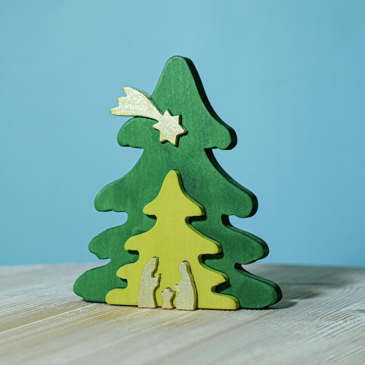 Pre-Order Bumbu Christmas Tree Puzzle, Gold