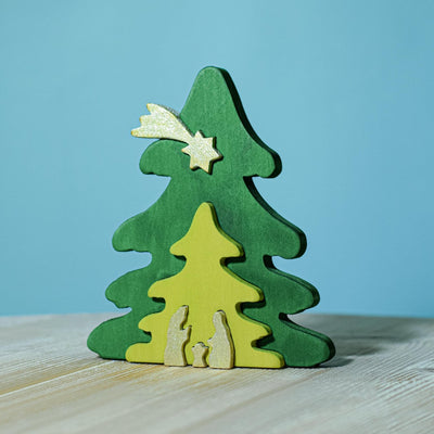 Pre-Order Bumbu Christmas Tree Puzzle, Gold