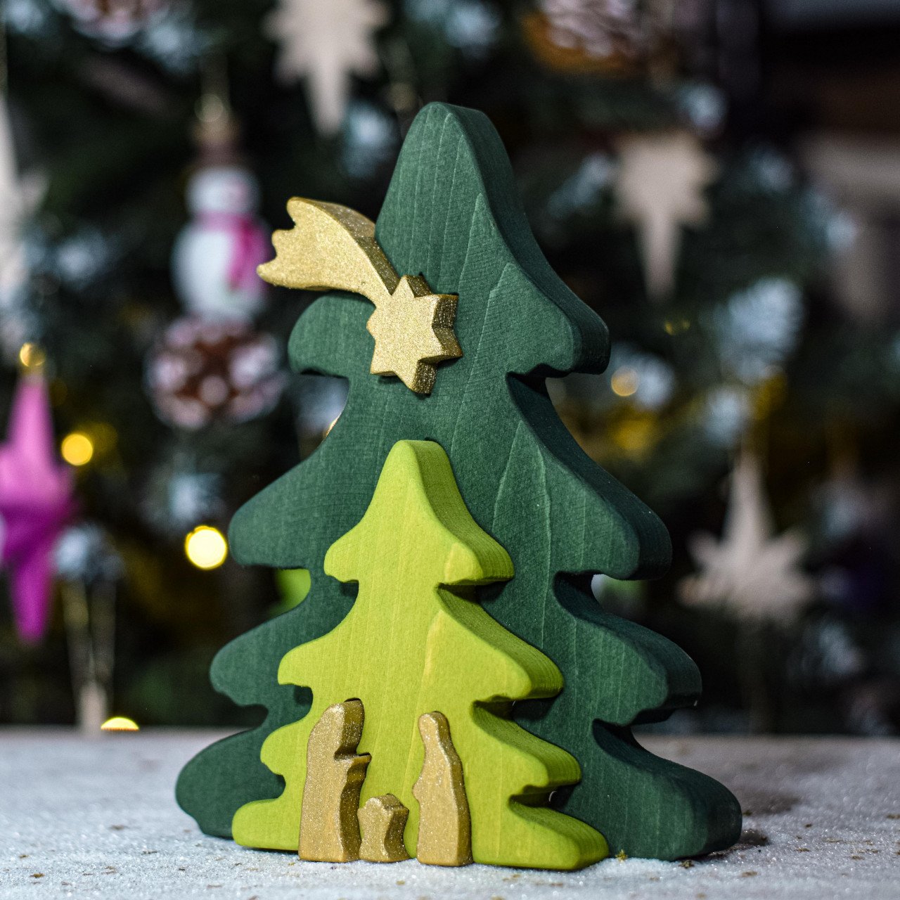 Pre-Order Bumbu Christmas Tree Puzzle, Gold