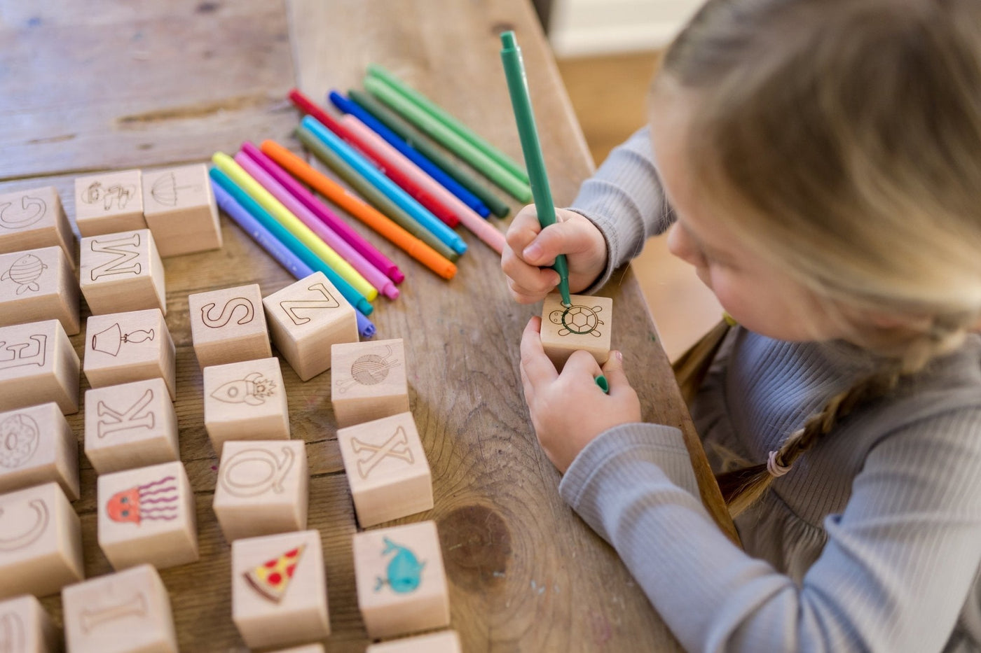 Bannor Maple ABC Block Set