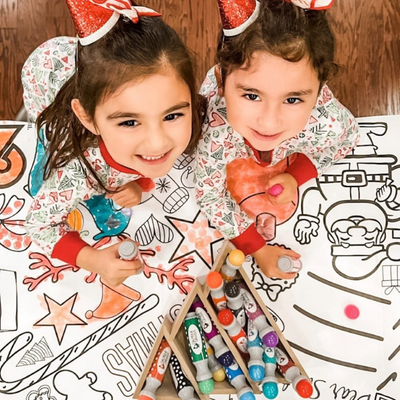 Christmas Coloring Tablecloth