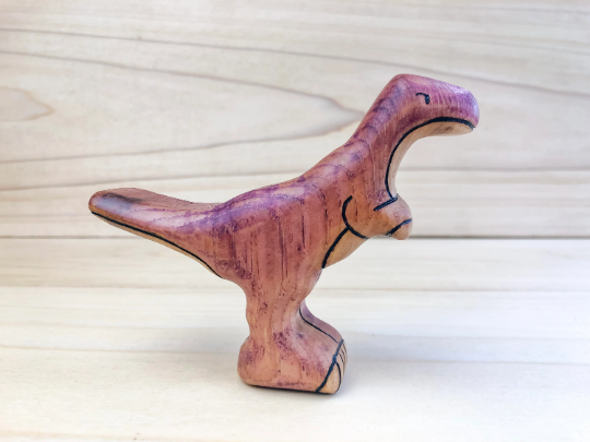 Wooden Velociraptor Toy