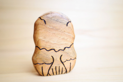 Wooden Snow Owl Toy