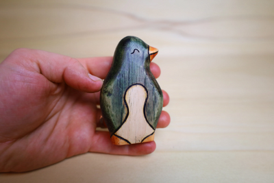 Wooden Penguin Toy