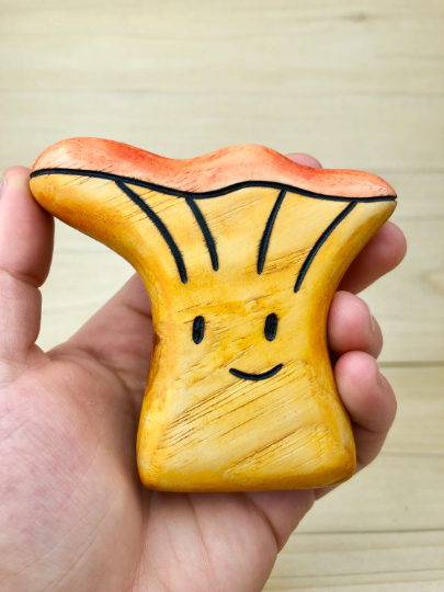 PREORDER - Wooden Chanterelle Mushroom Toy