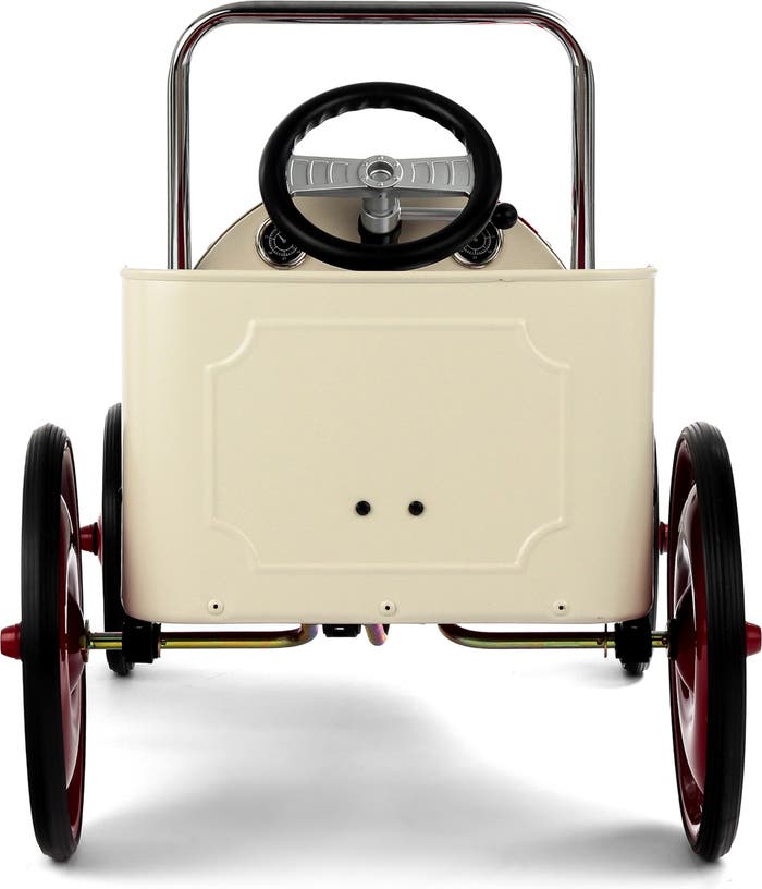 Baghera 1938 Ride On Classic White Pedal Car My Toy Wagon