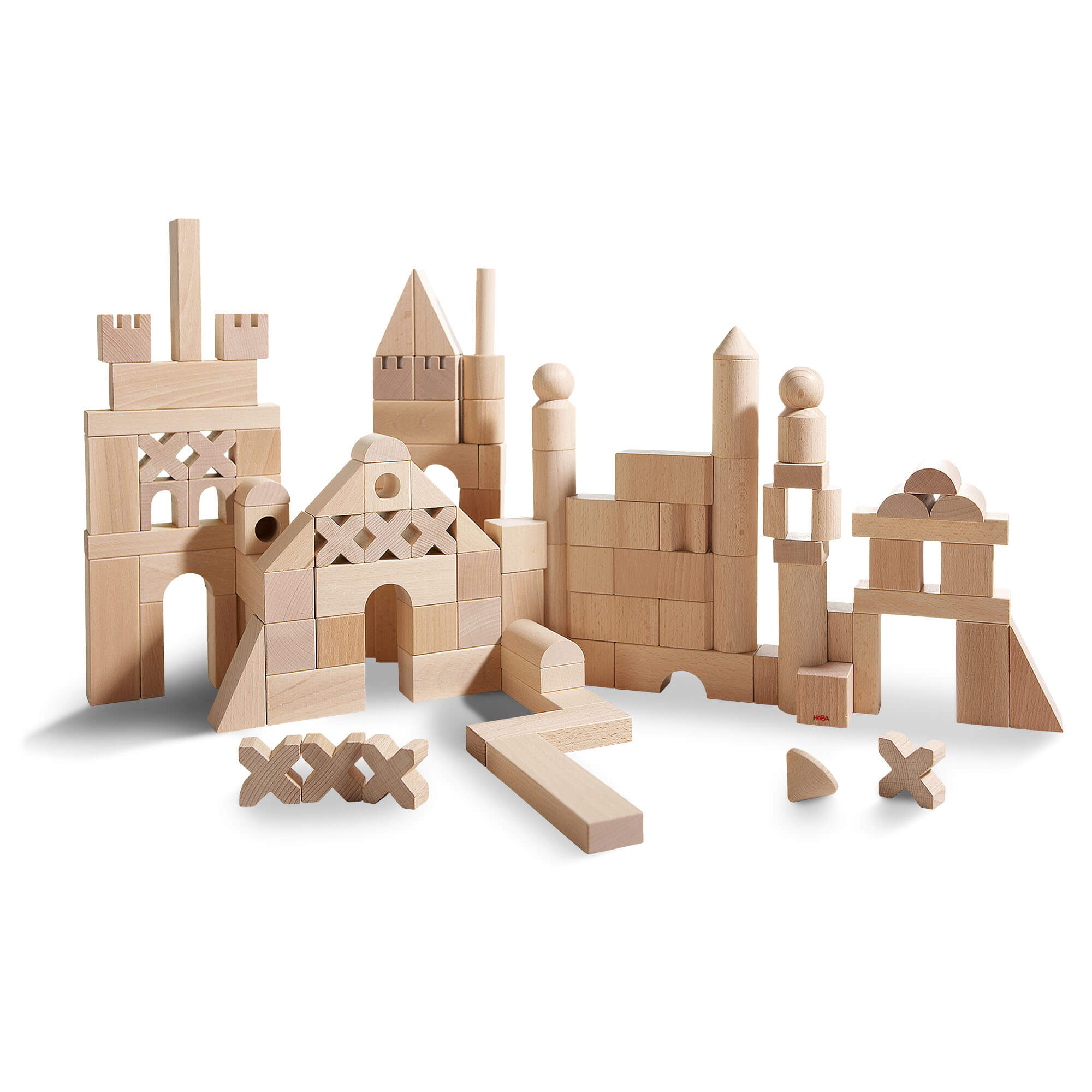 HABA Basic Building Blocks 102 Piece Extra Large Wooden Starter