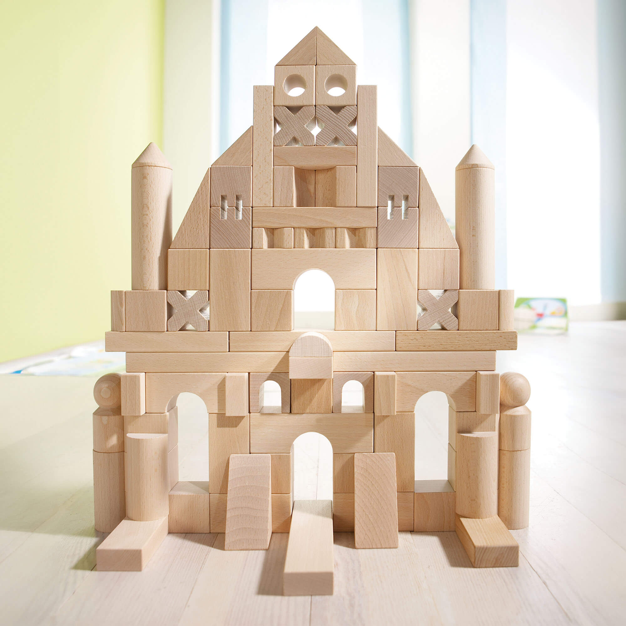 HABA グランドセット 102ピース HABA Basic Building Blocks 102 Piece Extra Large Wooden Starter
