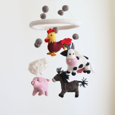 Farmland Animal Baby Mobile