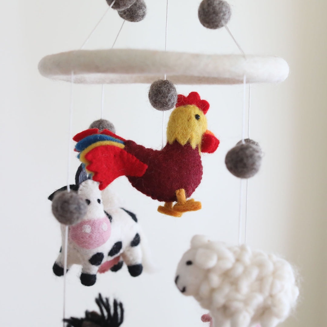Farmland Animal Baby Mobile