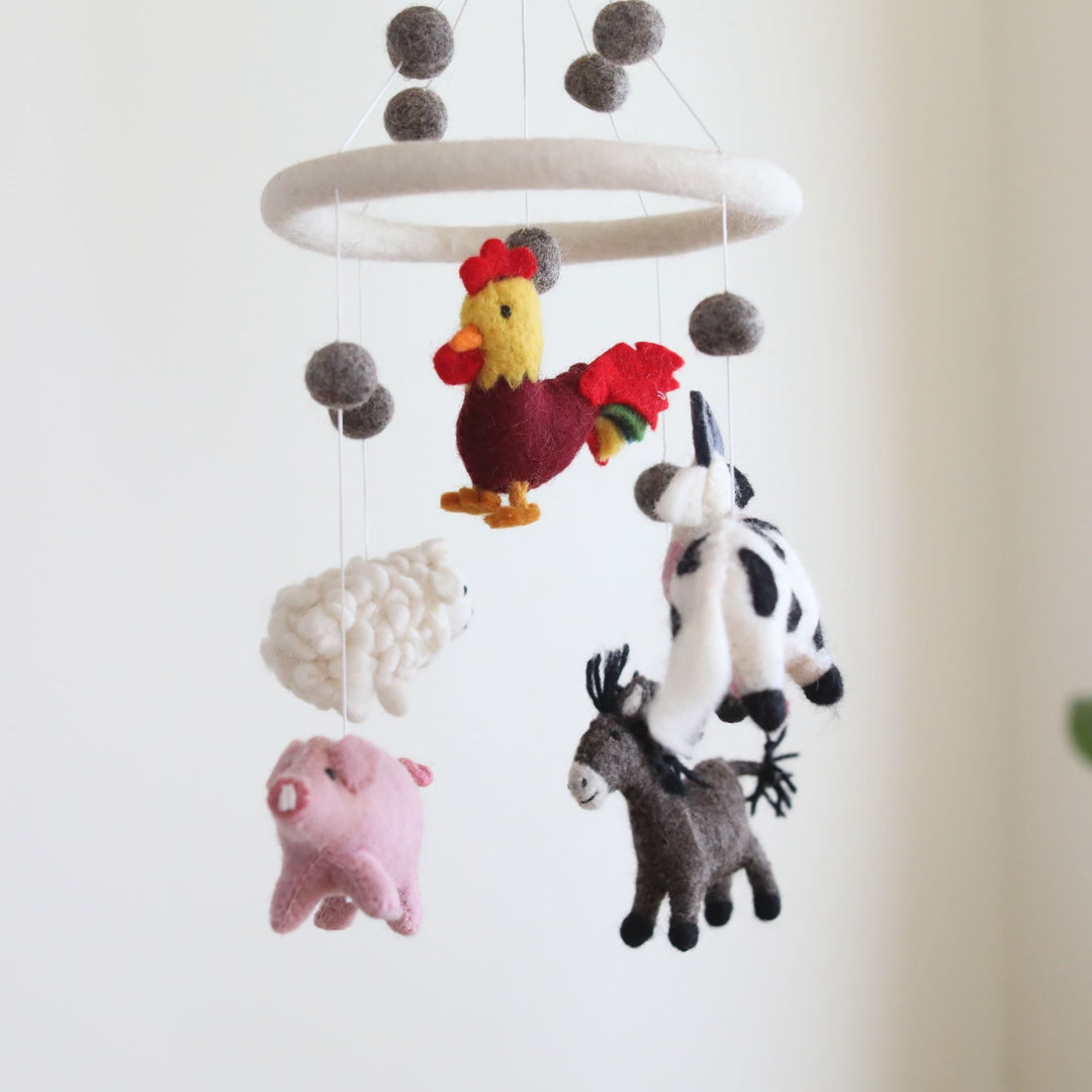 Farmland Animal Baby Mobile
