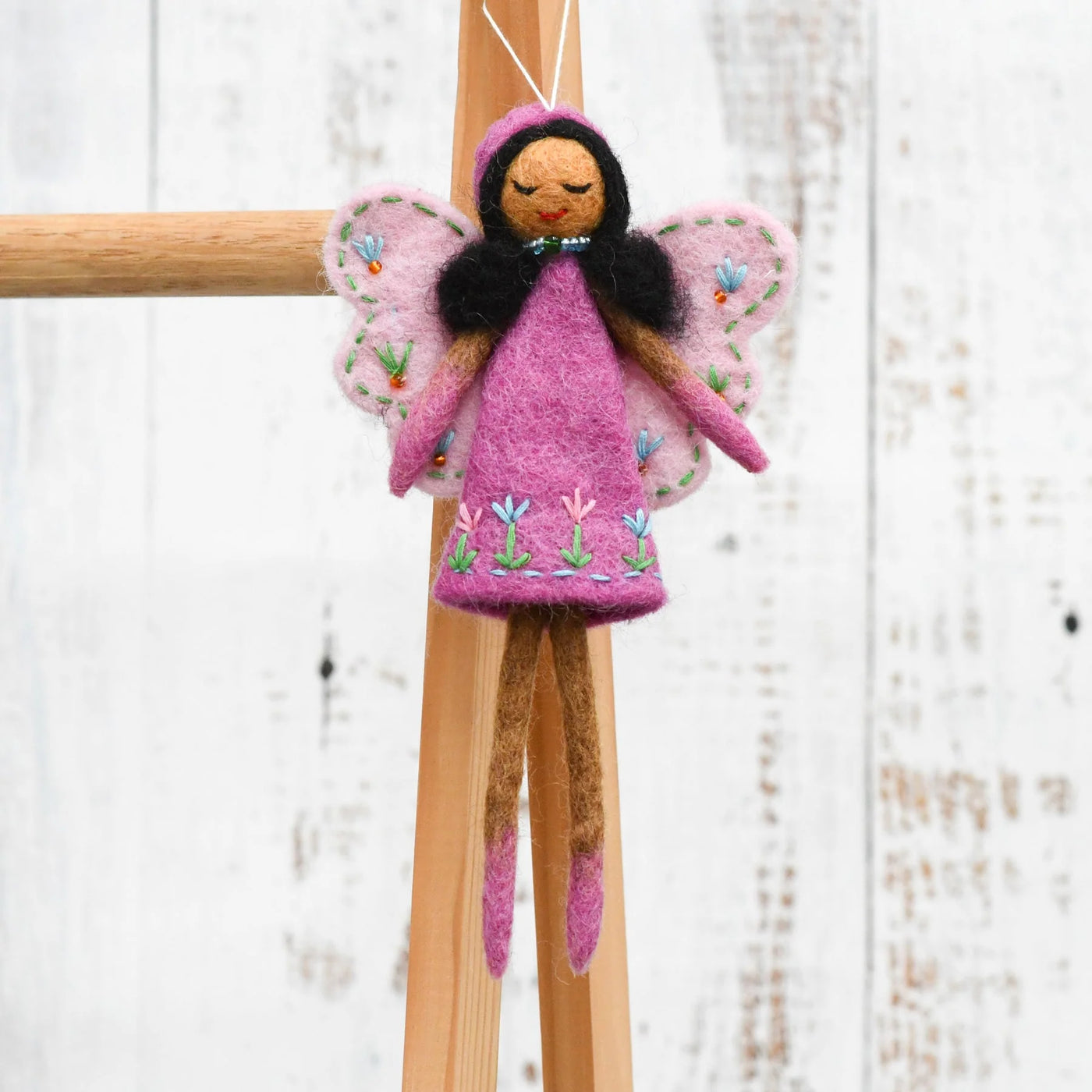 Pre-Order Felt Angel Fairy, Pink Dress (Ships in November)