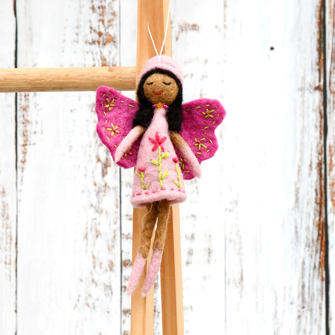 Pre-Order Felt Angel Fairy, Light Pink Dress (Ships in November)