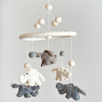 Felt Baby Mobile - Mini Elephant