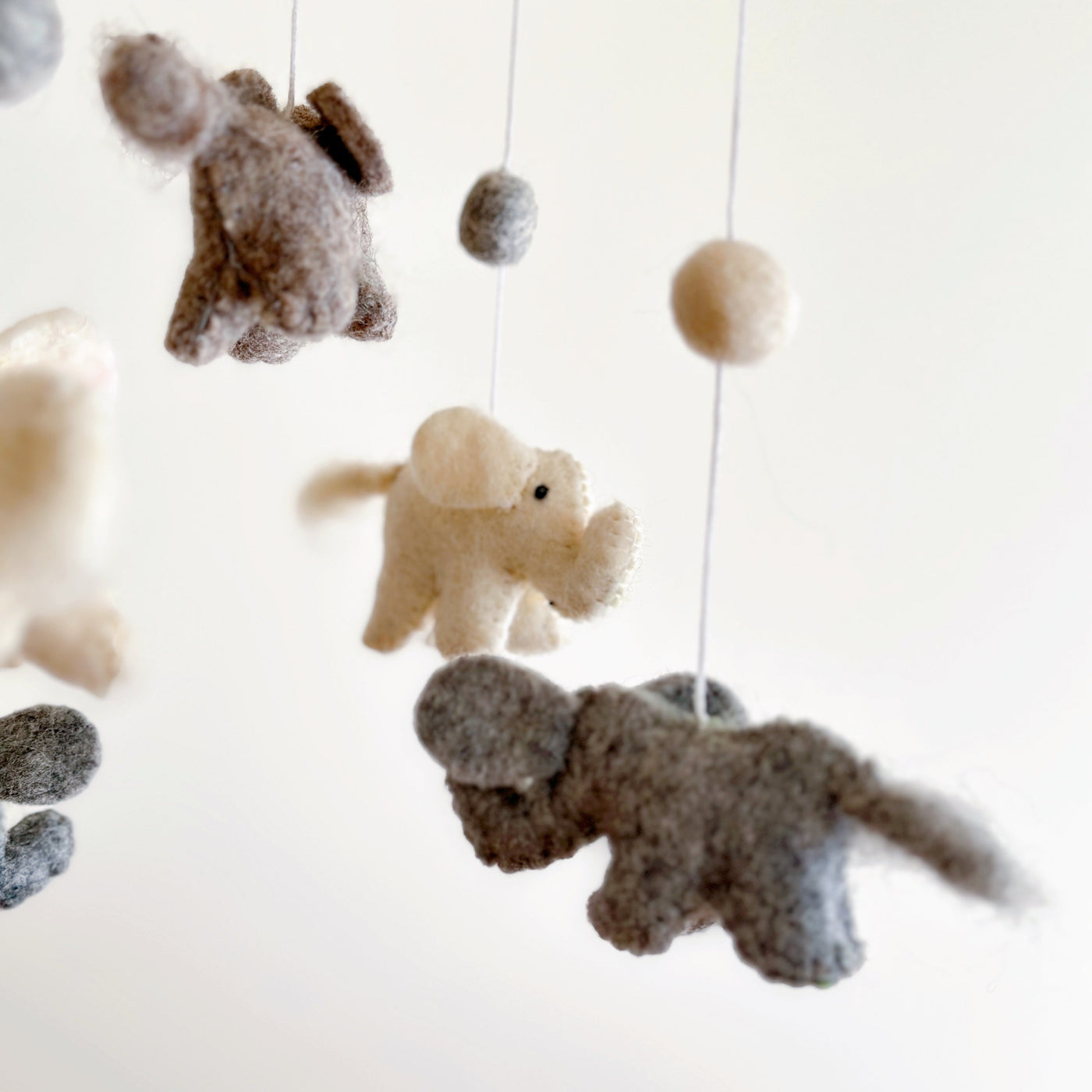 Felt Baby Mobile - Mini Elephant