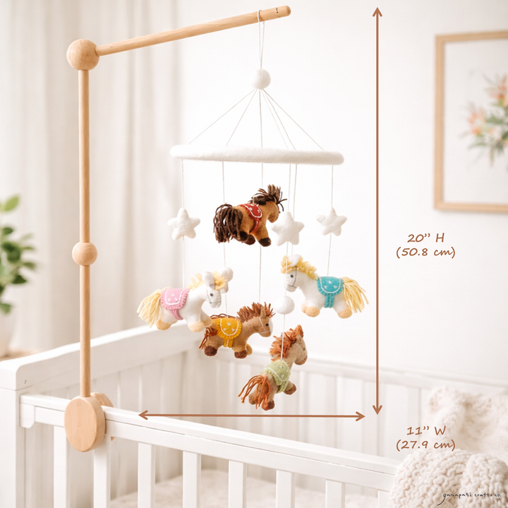Felt Baby Mobile - Cute Pony