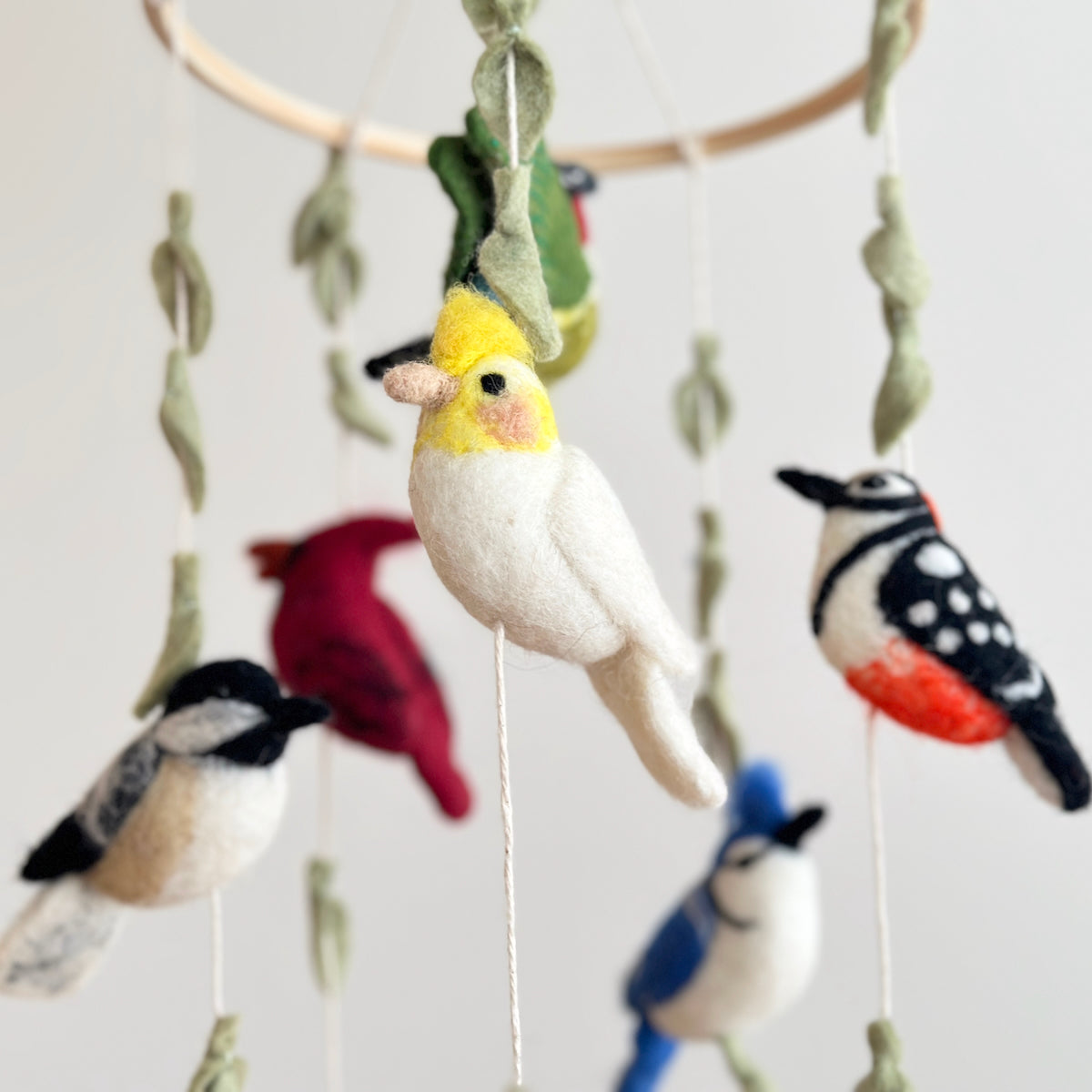 Felt Bird Baby Mobile - Wings of America