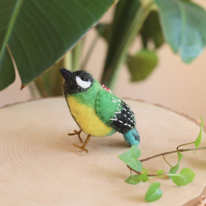 Felt Bird Ornaments Set of 6 - A set