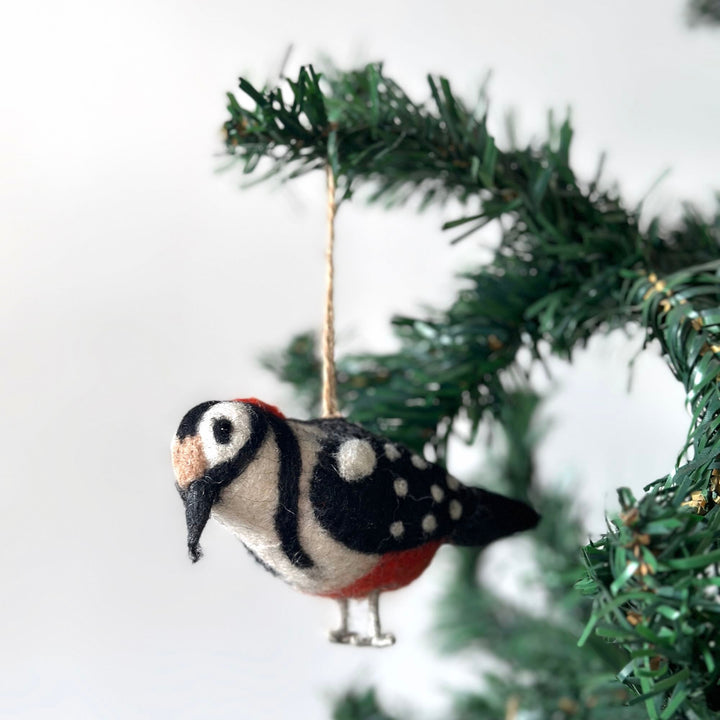 Felt Bird Ornaments Set of 6 - A set