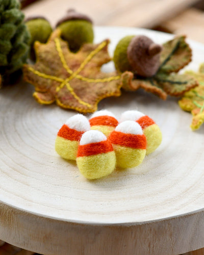 Felt Halloween Candy Corn, Set of 5