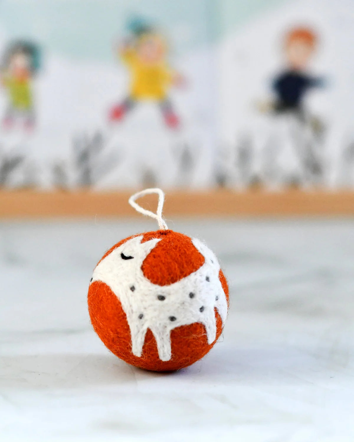 Pre-Order Felt Bauble Christmas Ornament, Deer (Ships in November)