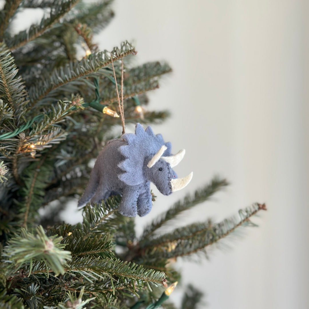 Felt Christmas Ornaments Set of 5 - Dinosaurs