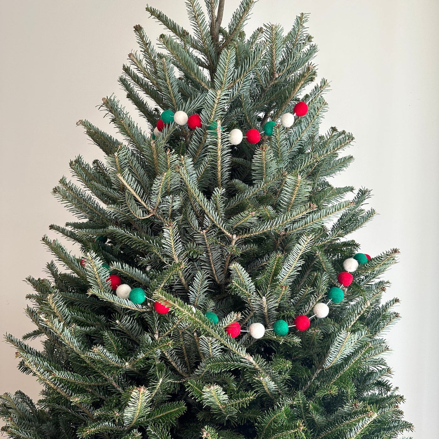 Felt Christmas Pompom Ball Garland