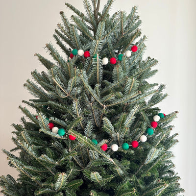 Felt Christmas Pompom Ball Garland