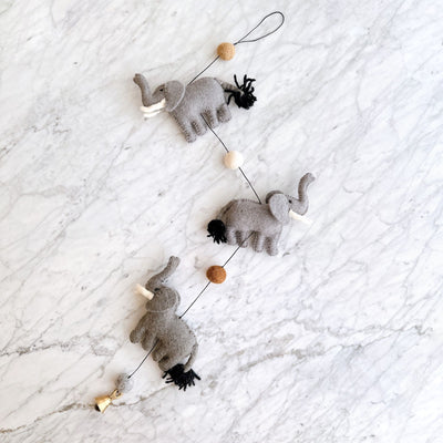 Felt Elephant Garland